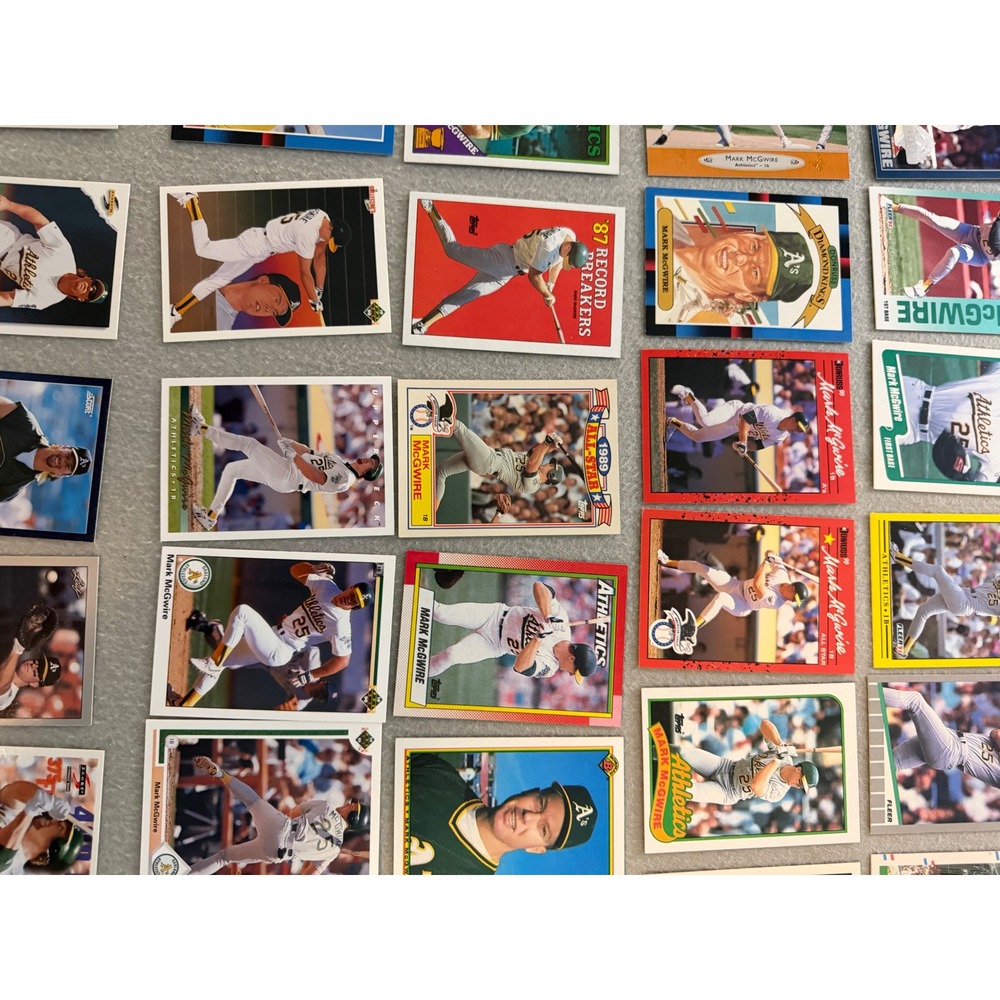 Mark McGwire Baseball Card Lot 80 A's Cardinals Inserts Topps Donruss Upper - Picture 7 of 13